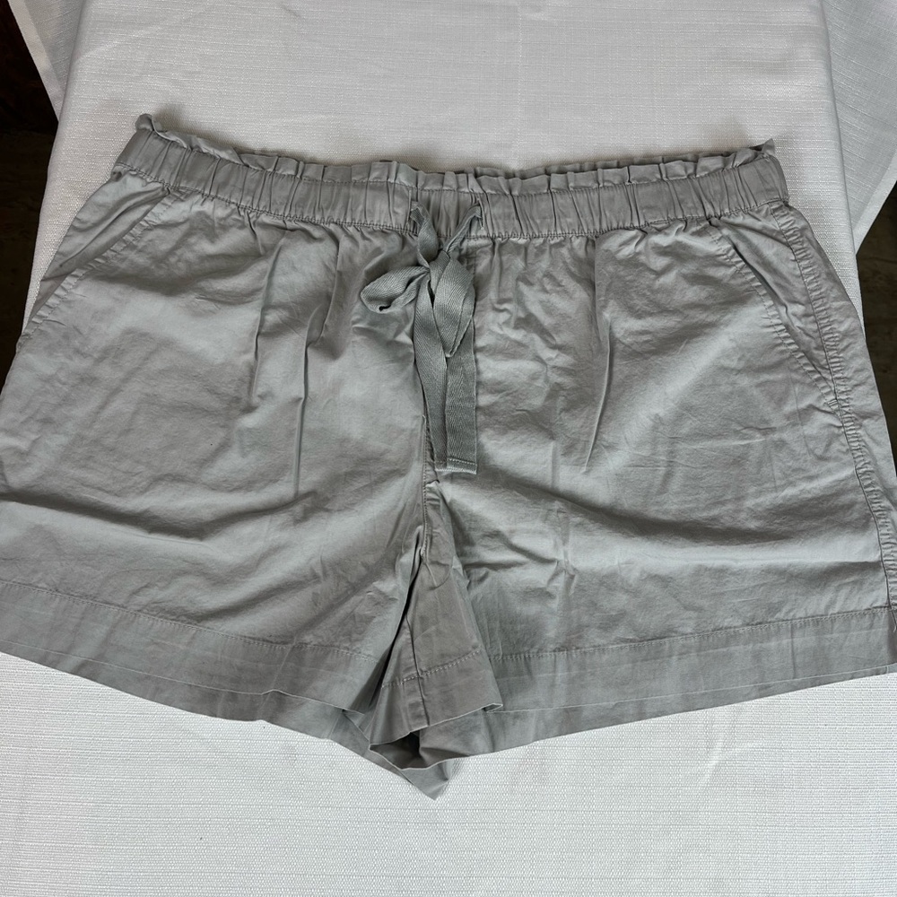 LOFT Outlet Women Gray Shorts XL Elastic Waist Drawstring Casual NWT